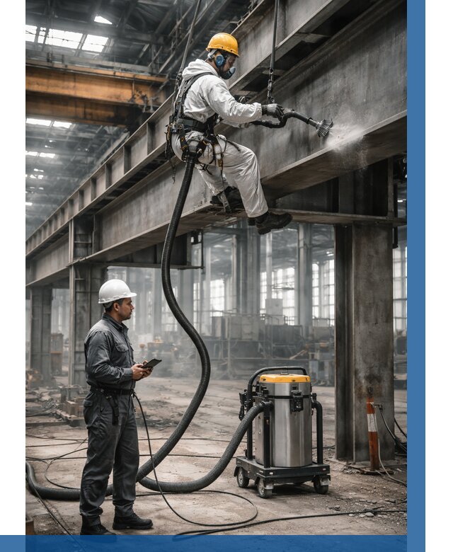 Обеспыливание конструкций в цехе в Евпатории от 4424 р. | ВЫСОТНИК-Евп