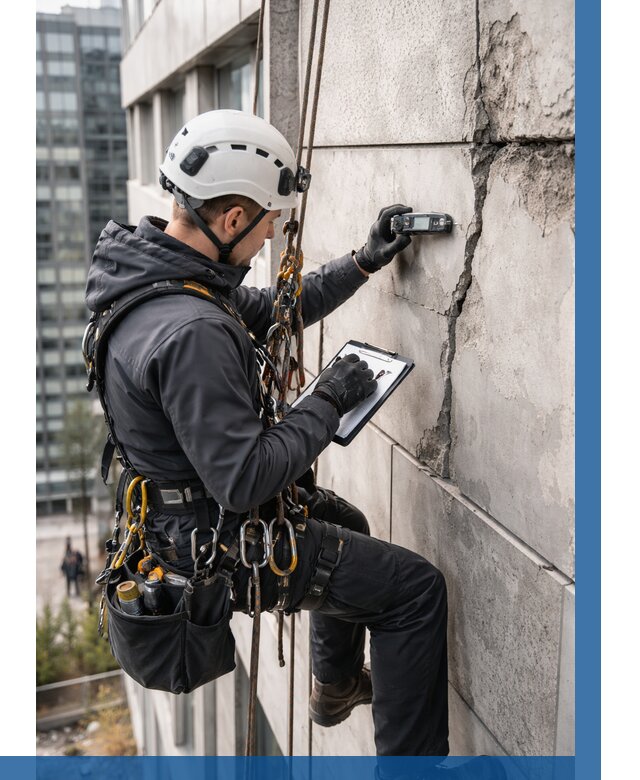 Обследование фасада альпинистами в Евпатории от 126 р. | ВЫСОТНИК-Евп