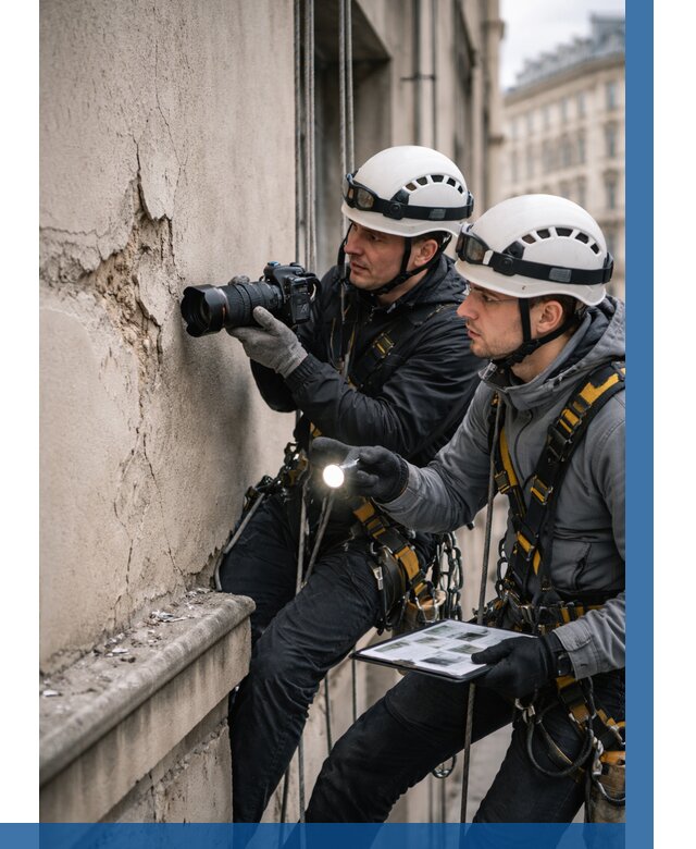 Фотофиксация дефектов фасада в Евпатории от 4740 р. | ВЫСОТНИК-Евп