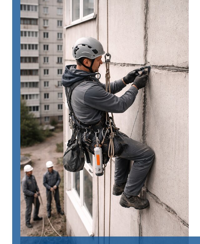 Обследование межпанельных швов и герметизация в Евпатории