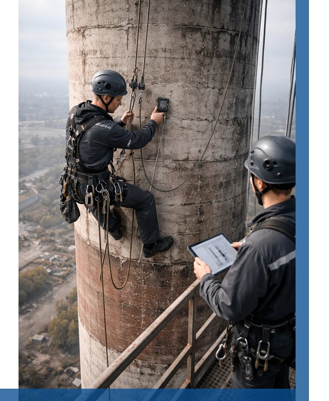 Обследование дымовой трубы в Евпатории от 8426 р. | ВЫСОТНИК-Евп